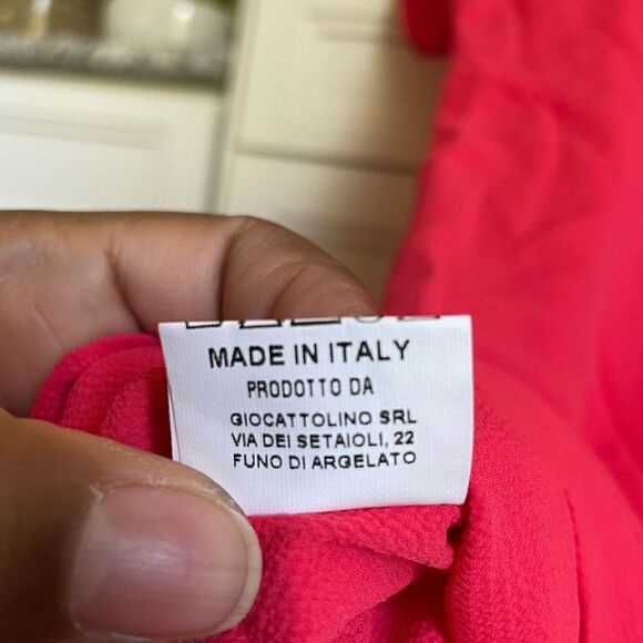 ..,merci Italia Dress Women’s IT 40/US S Red Crepe Shift Dress - Picture 5 of 7